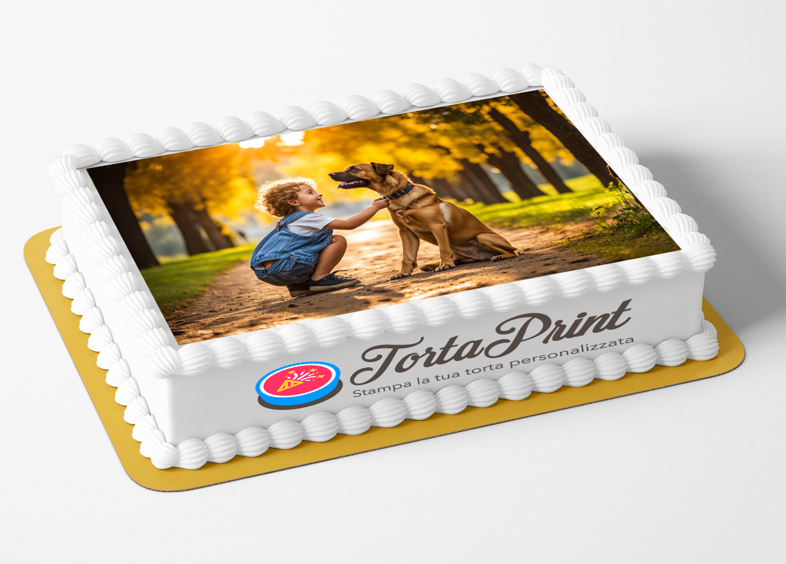 Cialda per torta personalizzata rettangolare orizzontale- Carica la tua foto o immagine - immagine 6