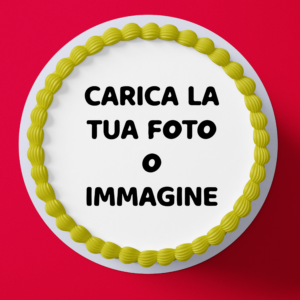 cialda torta con foto personalizzata
