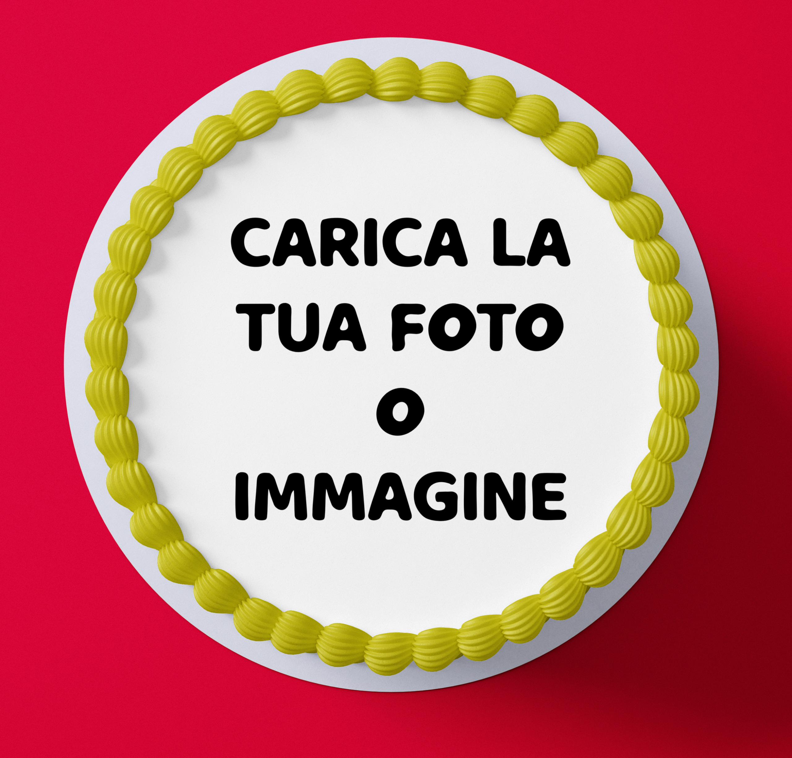cialda torta con foto personalizzata