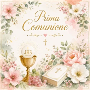 Cialda per Torta Personalizzata Quadrata Prima Comunione (IMG 8)