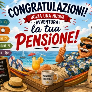 Cialda per Torta Personalizzata Rettangolare PENSIONE (Img 1)