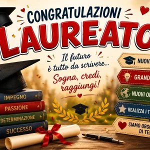 Cialda per Torta Personalizzata Rettangolare LAUREA (Img 1)