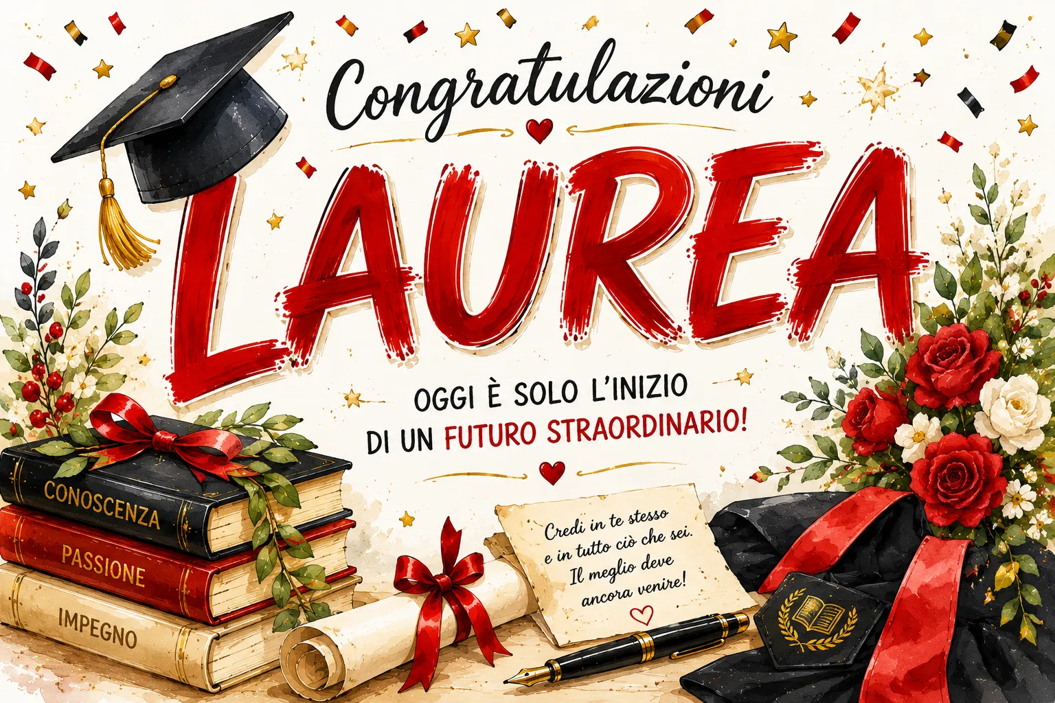 Cialda per Torta Personalizzata Rettangolare LAUREA (Img 2)