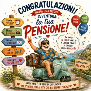 Cialda per Torta Personalizzata Quadrata PENSIONE (Img 2)