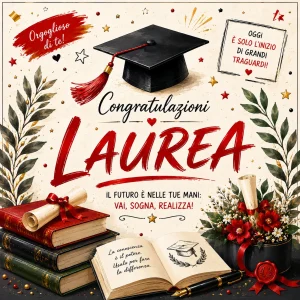 Cialda per Torta Personalizzata Quadrata LAUREA (Img 3)