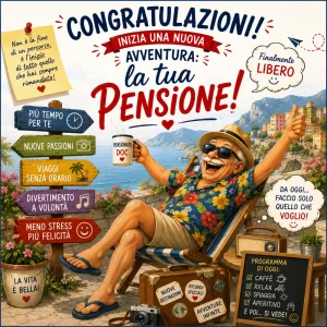 Cialda per Torta Personalizzata Quadrata PENSIONE (Img 3)