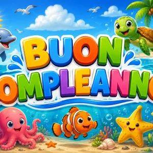 Cialda per Torta Personalizzata Rettangolare BUON COMPLEANNO (Img 4)
