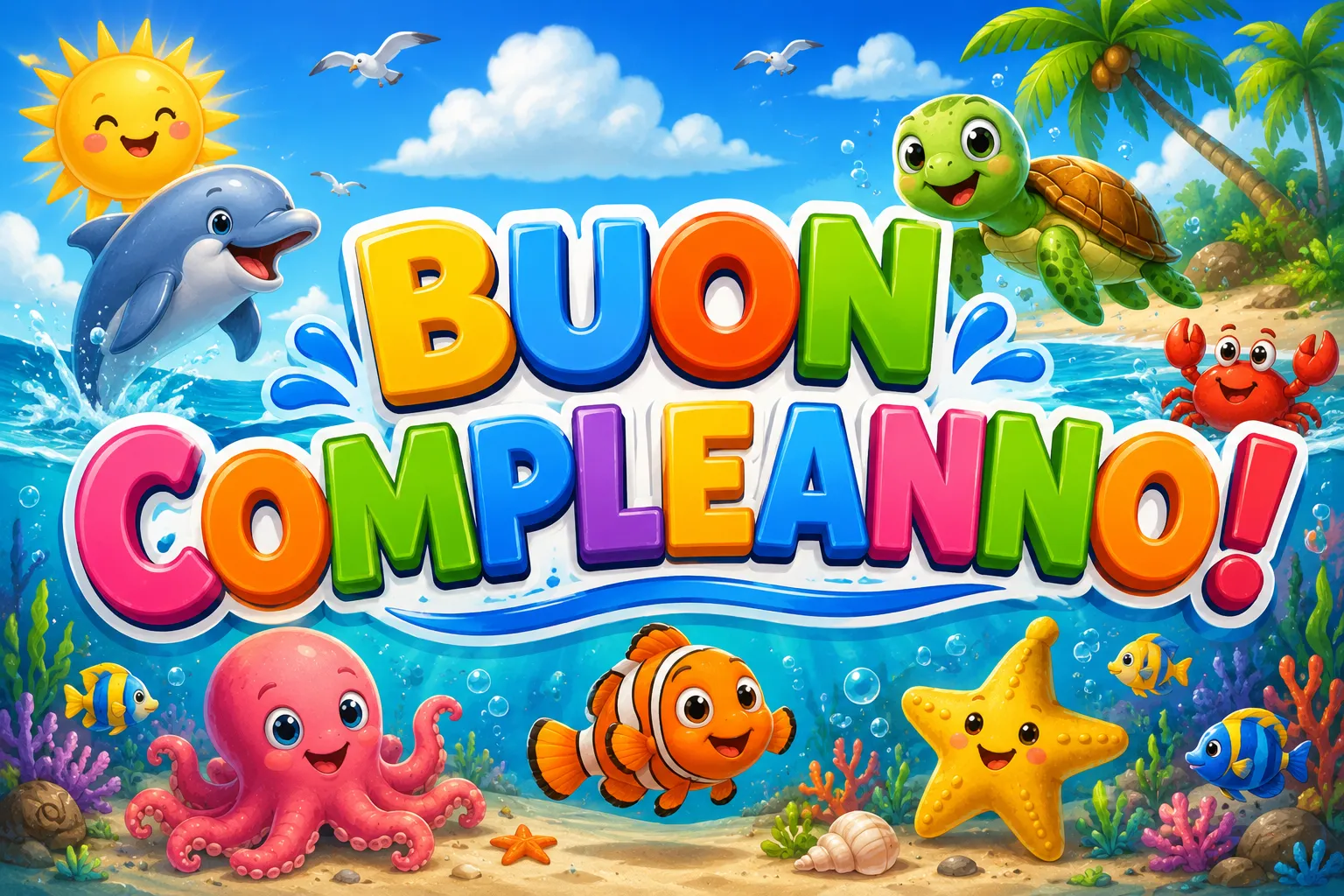 Cialda per Torta Personalizzata Rettangolare BUON COMPLEANNO (Img 4)