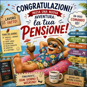 Cialda per Torta Personalizzata Quadrata PENSIONE (Img 4)