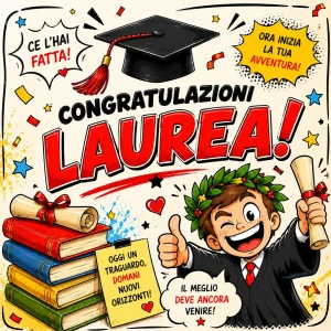Cialda per Torta Personalizzata Quadrata LAUREA (Img 5)