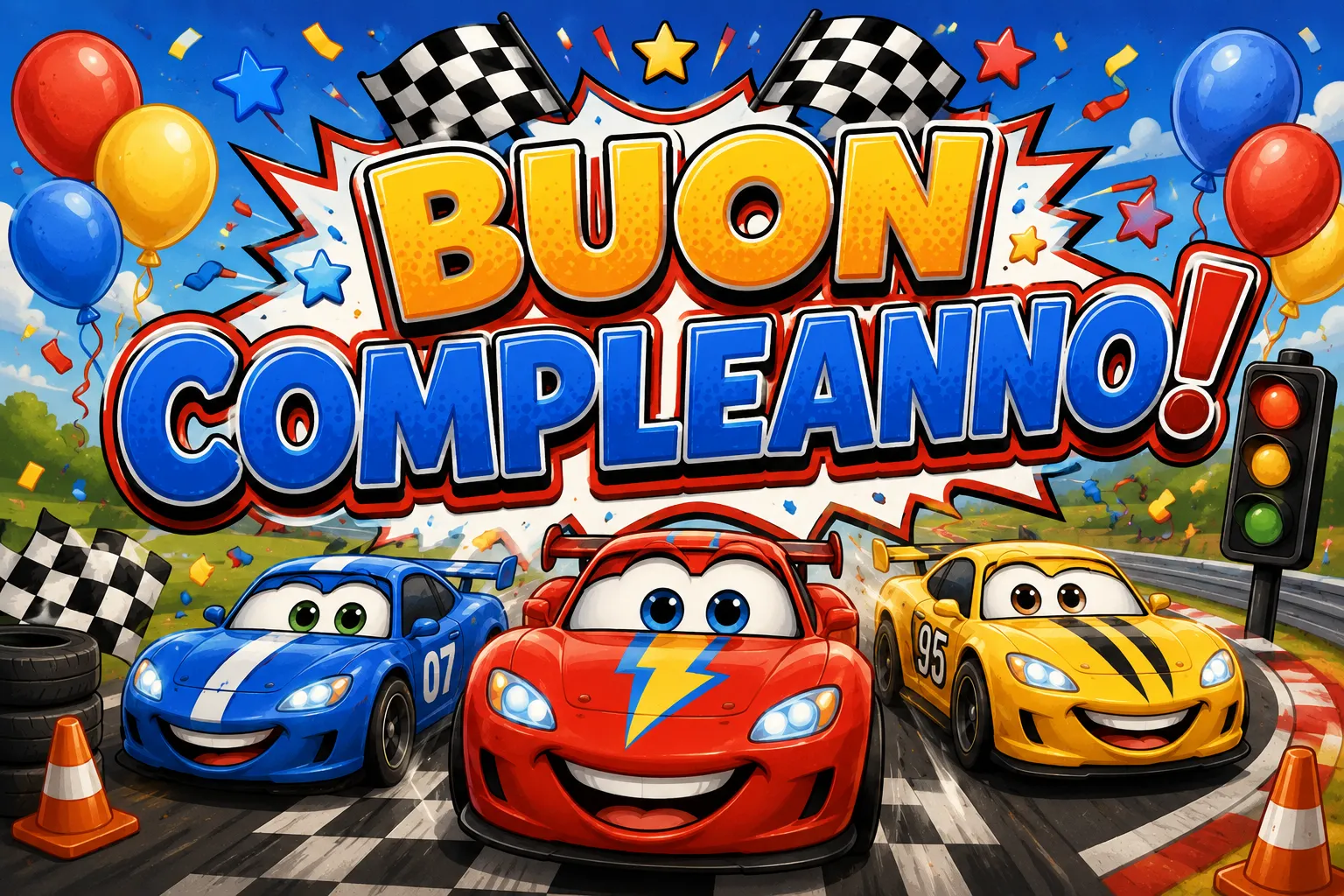 Cialda per Torta Personalizzata Rettangolare BUON COMPLEANNO (Img 6)