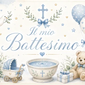 Cialda per Torta Personalizzata Rettangolare Battesimo (Img 6)