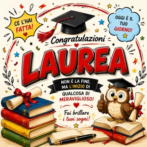 Cialda per Torta Personalizzata Quadrata LAUREA (Img 6)