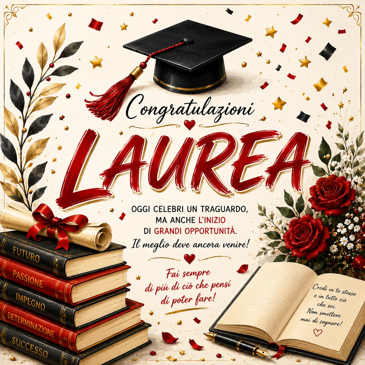 Cialda per Torta Personalizzata Quadrata LAUREA (Img 7)
