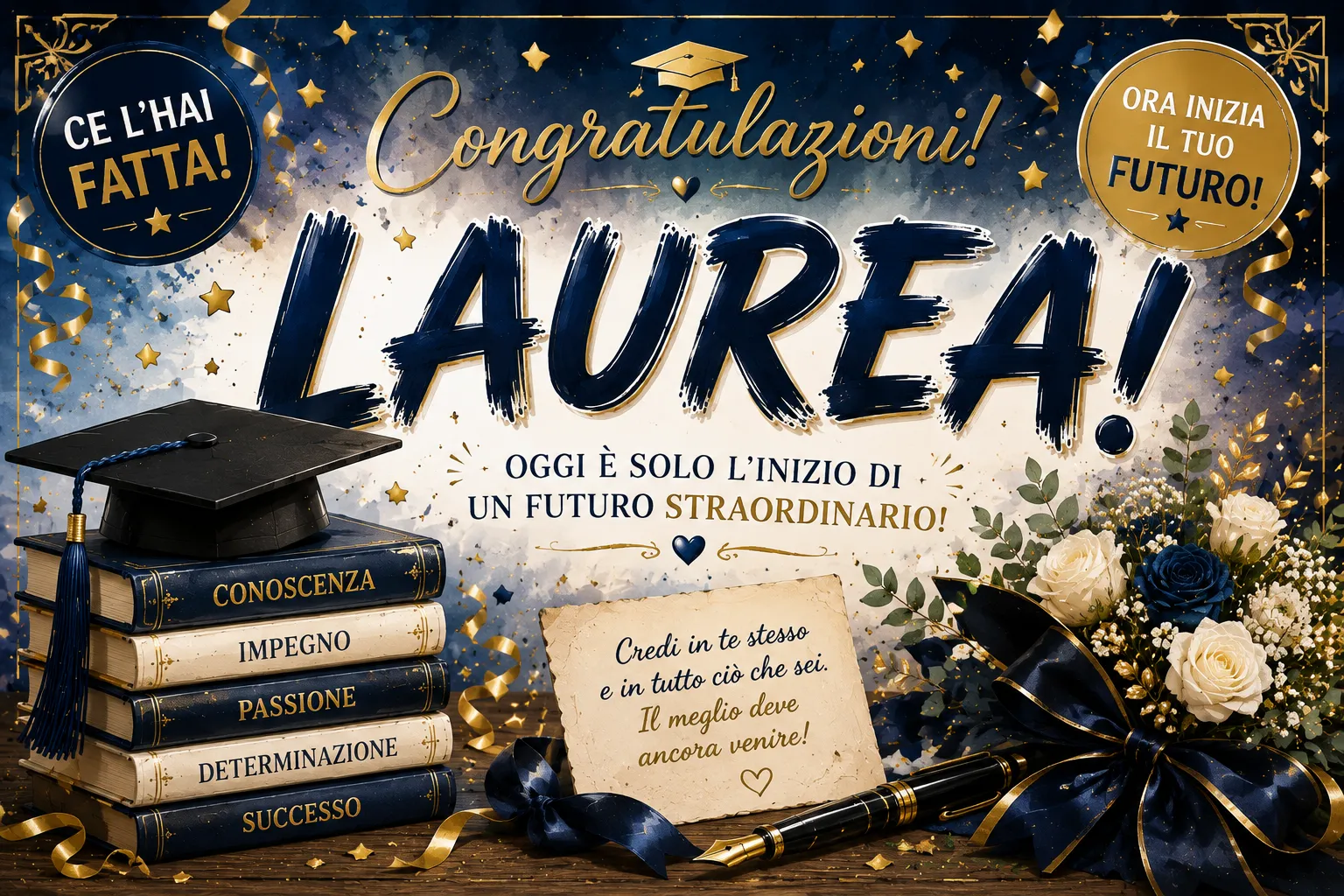 Cialda per Torta Personalizzata Rettangolare LAUREA (Img 7)