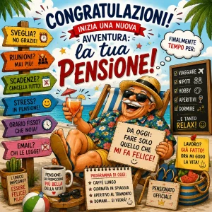 Cialda per Torta Personalizzata Quadrata PENSIONE (Img 7)
