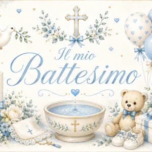 Cialda per Torta Personalizzata Rettangolare Battesimo (Img 8)