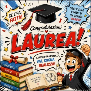 Cialda per Torta Personalizzata Quadrata LAUREA (Img 8)
