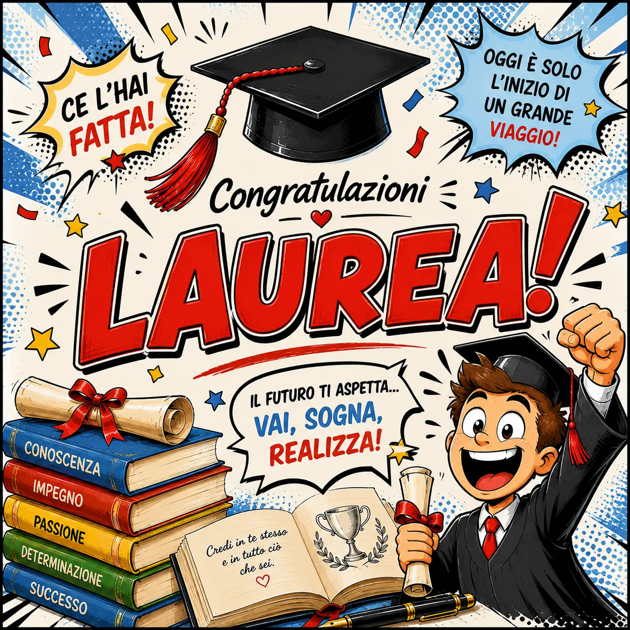 Cialda per Torta Personalizzata Quadrata LAUREA (Img 8)