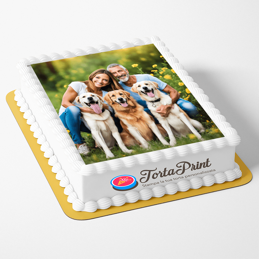 Cialda per Torta Personalizzata Rettangolare (Carica la tua foto o immagine) - immagine 4