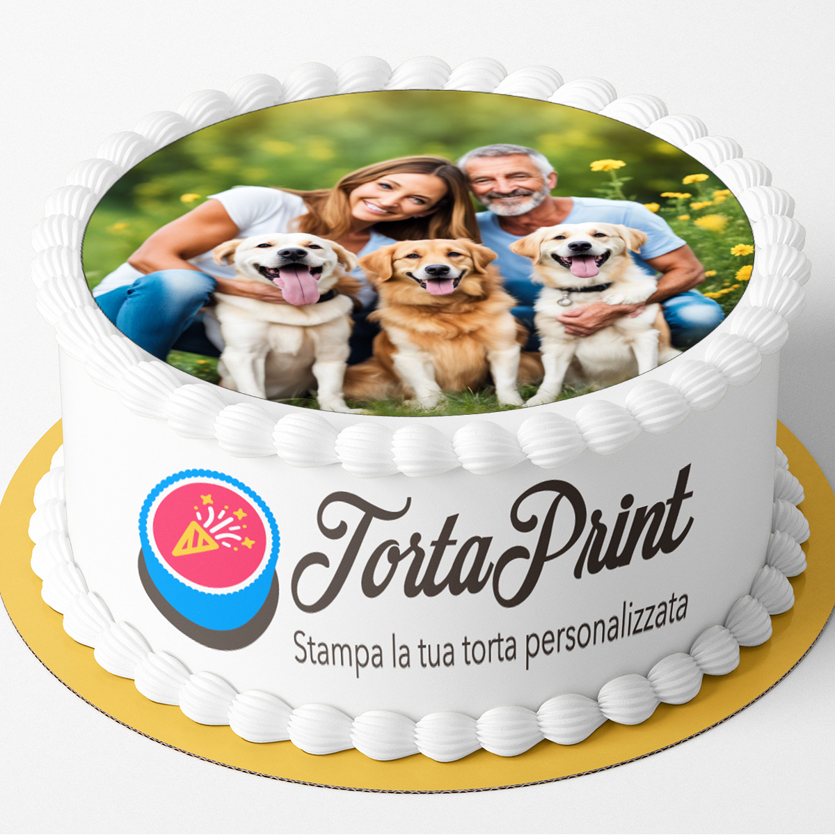 Cialda per Torta Personalizzata Rotonda (Carica la tua foto o immagine) - immagine 2