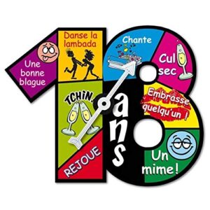 Cialda per Torta 18° Compleanno Lui & Lei Occasioni Speciali Decorazione alimentare Senza Glutine Topper Cake (Rettangolare) img 3 (Pasta di zucchero, 20 x 30 cm)