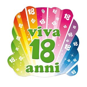 Cialda per Torta 18° Compleanno Lui & Lei Occasioni Speciali Decorazione alimentare Senza Glutine Topper Cake (Rettangolare) img 5 (Pasta di zucchero, 25 x 20 cm)