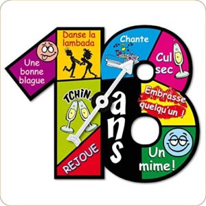 Cialda per torta 18° Compleanno Lui & Lei Occasioni Speciali Decorazione alimentare personalizzabile Gluten free Topper Cake Design (Quadrata) img 5