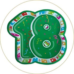 Cialda per torta 18° Compleanno Lui & Lei Occasioni Speciali Decorazione alimentare personalizzabile Gluten free Topper Cake Design (Rotonda) img 13