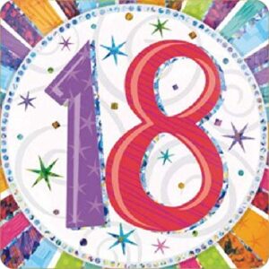 Cialda per torta 18° Compleanno Lui & Lei Occasioni Speciali Decorazione alimentare personalizzabile Gluten free Topper Cake Design (Quadrata) img 12