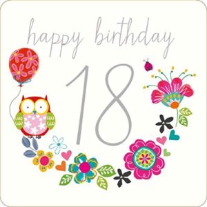 Cialda per torta 18° Compleanno Lui & Lei Occasioni Speciali Decorazione alimentare personalizzabile Gluten free Topper Cake Design (Quadrata) img 9