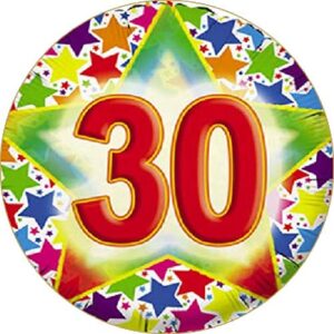 Cialda per torta 30° Compleanno Lui & Lei Occasioni Speciali Decorazione alimentare personalizzabile Gluten free Topper Cake Design (Rotonda) img 8