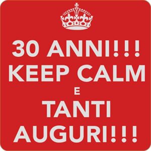 Cialda per torta 30° Compleanno Lui & Lei Occasioni Speciali Decorazione alimentare senza glutine Topper Cake (Quadrata) img 3 (Pasta di zucchero, 18 x 18 cm)