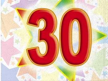 Cialda per torta 30° Compleanno Lui & Lei Occasioni Speciali Decorazione alimentare senza glutine Topper Cake (Rettangolare) img 1 (Pasta di zucchero, 20 x 30 cm)