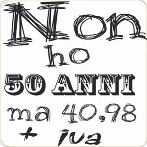 Cialda per torta 50° Compleanno Occasioni Speciali Decorazione alimentare senza glutine Topper Cake (Quadrata) (Ostia, 16 x 16 cm)