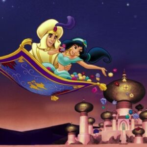 Cialda per torta ALADDIN ALADIN decorazione alimentare senza glutine personalizzazione grafica inclusa topper cake design (Formato rettangolare) img 3