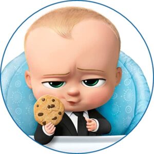 Cialda per torta BABY BOSS decorazione alimentare senza glutine topper cake img 03 (Pasta di zucchero, 16 cm)