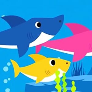 Cialda per torta BABY SHARK decorazione alimentare rettangolare senza glutine topper cake img 19 (Ostia, 25 x 15 cm)