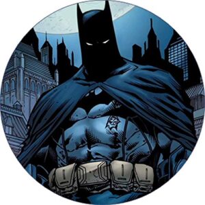 Cialda per torta BATMAN decorazione alimentare senza glutine topper cake img 08 (Pasta di zucchero, 18 cm)