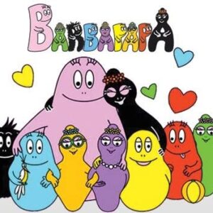 Cialda per torta Barbapapà decorazione alimentare senza glutine topper cake img 08 (Pasta di zucchero, 25 x 15 cm)