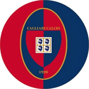 Cialda per torta CAGLIARI CALCIO decorazione alimentare senza glutine topper cake img 1 (Pasta di zucchero, 20 cm)
