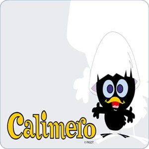 Cialda per torta CALIMERO decorazione alimentare senza glutine topper cake img 03 (Pasta di zucchero, 16 x 16 cm)