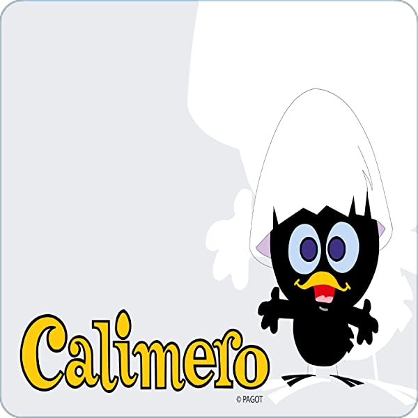 Cialda per torta CALIMERO decorazione alimentare senza glutine topper cake img 03 (Pasta di zucchero, 16 x 16 cm)
