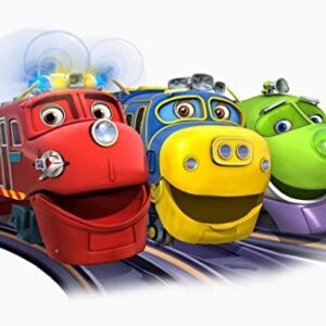 Cialda per torta CHUGGINGTON decorazione alimentare senza glutine personalizzazione grafica inclusa topper cake rettangolare 2 (Pasta di zucchero, 25 x 20 cm)