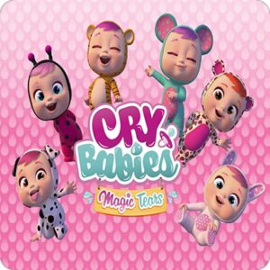Cialda per torta CRY babies Decorazione alimentare Senza Glutine Topper Cake Quadrato 2 (Pasta di zucchero, 20 x 20 cm)