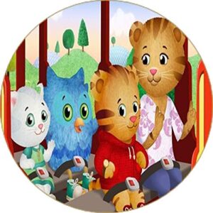 Cialda per torta DANIEL TIGER decorazione alimentare senza glutine topper cake ( rotondo) img 1 (Ostia, 20 cm)
