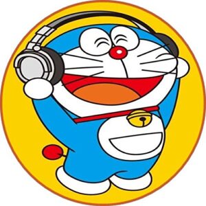 Cialda per torta DORAEMON decorazione alimentare senza glutine topper cake rotondo img 3 (Ostia, 20 cm)