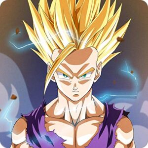 Cialda per torta DRAGON BALL GOKU decorazione alimentare senza glutine personalizzazione grafica inclusa topper cake design (Formato quadrato) img 15