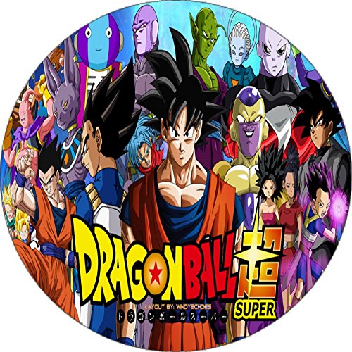 Cialda per torta di Dragon Ball, tonda, topper cake