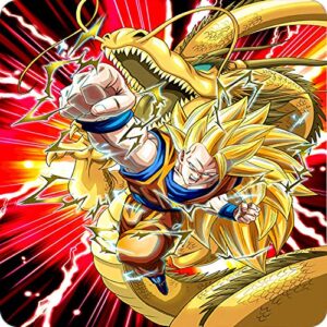 Cialda per torta DRAGON BALL GOKU decorazione alimentare senza glutine personalizzazione grafica inclusa topper cake design (Formato quadrato) img 12